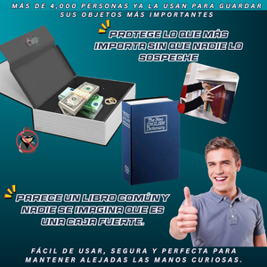 CAJA FUERTE TIPO LIBRO SAFE BOX