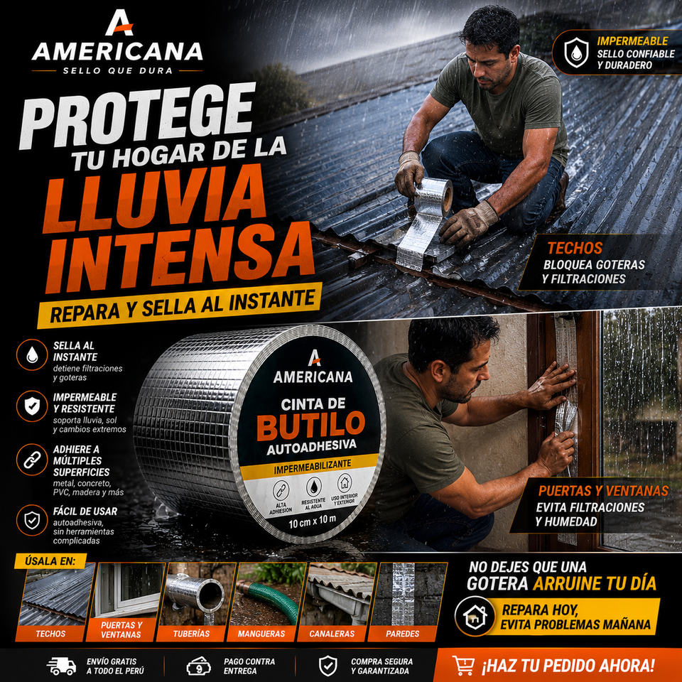 CINTA BUTILO AUTOADHESIVO 10CM * 10M