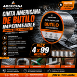 CINTA BUTILO AUTOADHESIVO 10CM * 10M