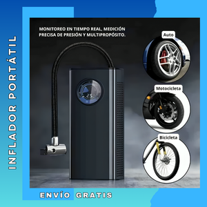 INFLADOR DE LLANTAS PORTÁTIL MULTIFUNCIONAL